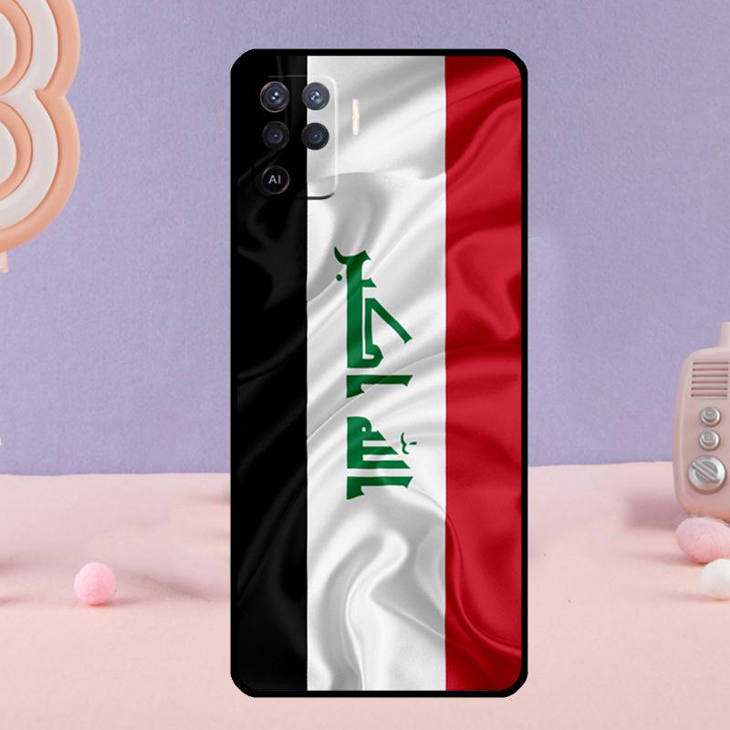 Iraqi Flag Phone Case For Oppo A78 A98 A80 A40 A60 A18 A38 A58 A15 A17 A77 A74 A94 A54 A57S A16 A76 A96