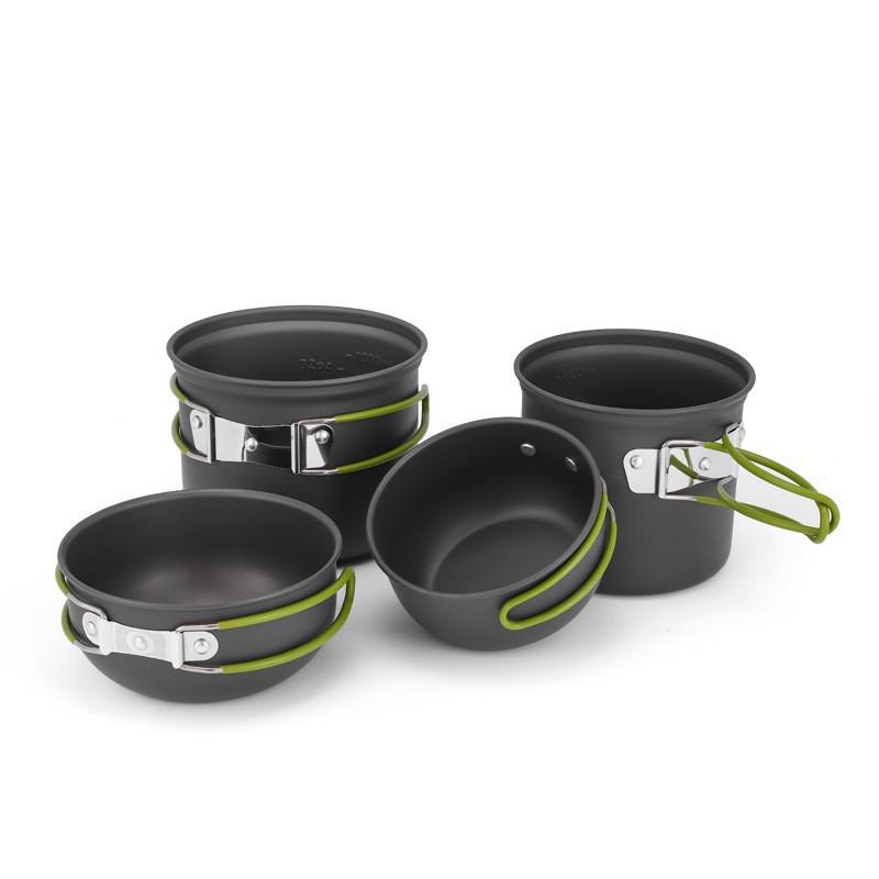 DS-201 Outdoor Multi-Purpose Cookware Set for 2-3 People: Perfect for Camping, BBQs, and Picnics