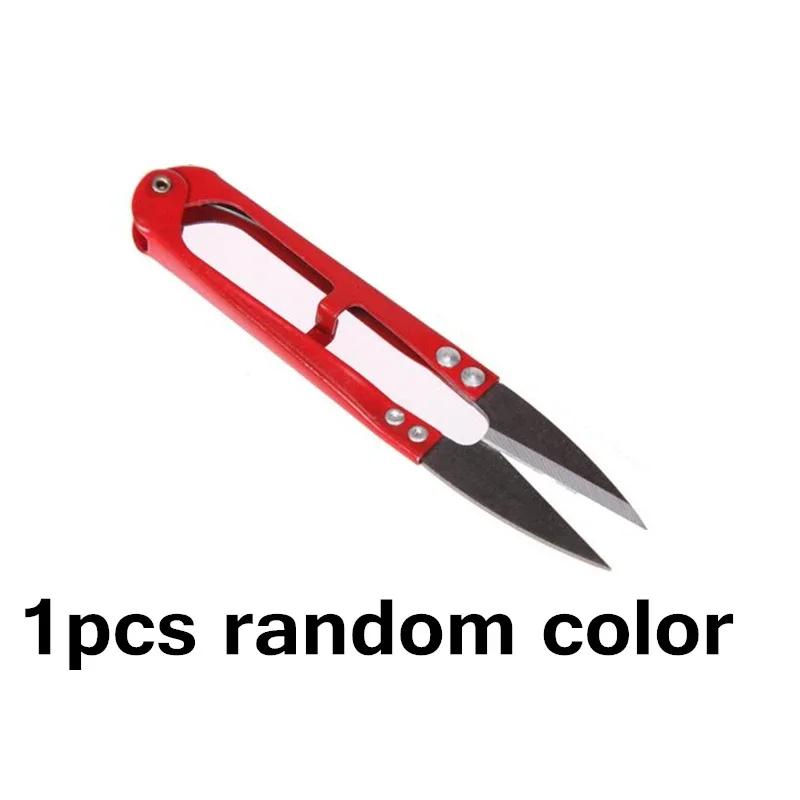 1/10Pcs U-Shape Mini Fishing Scissors Fish Shaped Embroidery Application Scissors Line Cutter Fishing Accessories