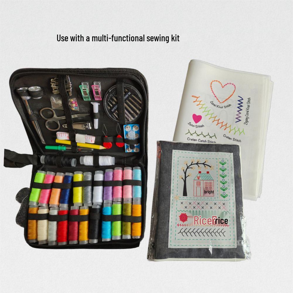Portable 86-Piece Sewing Kit with Oxford Cloth Bag
