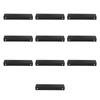 10 Pcs Finger  Pull Black Modern Aluminum Alloy 1mm Thick Concealed Tab Pull Handle for Cabinet 