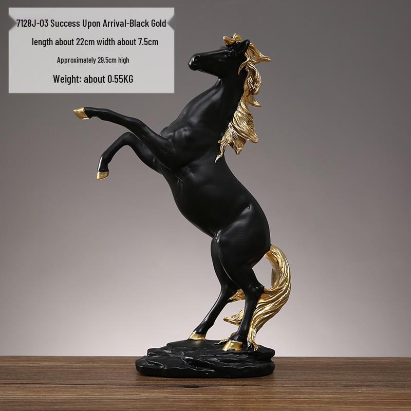 

Prosperity Deer Sculpture: Double Fortune Feng Shui Ornament, Perfect for Entryway or Housewarming Gift.