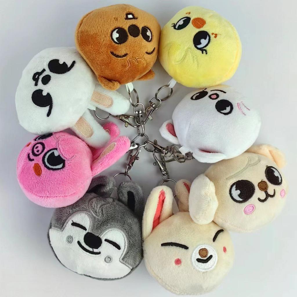 SKZOO Plush Keychain Korean Ide Stray Kids Pendant Toy Keychain Fan Collection Giftsol Felix HyunJin Jisung Plush Cartoon