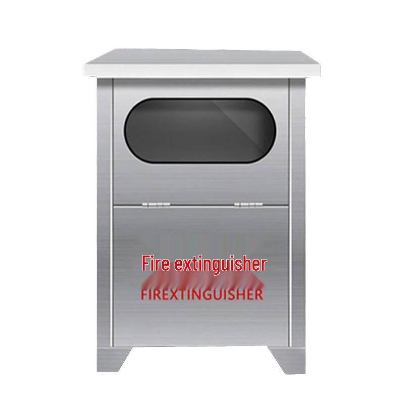 Shaan Stainless Steel Fire Extinguisher Cabinet with Glass Panel 12-8kg