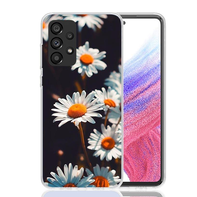 Daisy Daisies Art Floral Phone Case For Samsung Galaxy A13 A14 A15 A16 A53 A54 A55 A56 A33 A34 A35 A36 A23 A24 A25 A26 A05S A04S