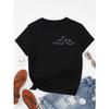 SHEIN LUNE Dinosaurier-Print T-Shirt Grafische T-Shirts Damen Oberteile