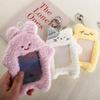 Rabbit Cartoon Plush Photocard Holder Cat Rabbit Photo Protective Case Kawaii Bus Card Holder  Lady