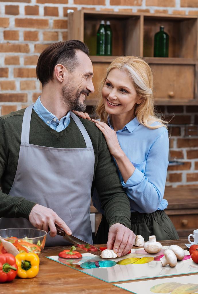 SZKLANA PŁYTA OCHRONNA NA KUCHENKĘ 85x52 KOLOROWA
