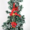 Handgemachter Weihnachts-Elch Schleifen-Glockenanhänger Kunststoff Hirsch Glockenanhänger Fröhliche Weihnachten Dekoration