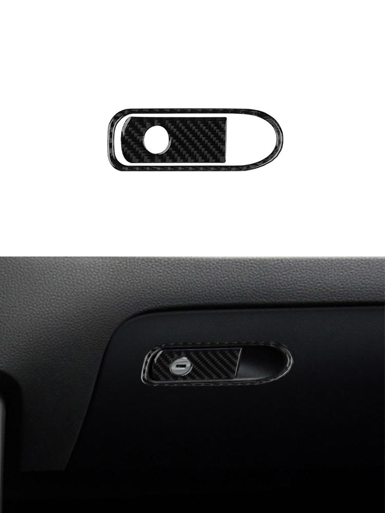 For Volkswagen VW Touareg 2011-2015 Car Carbon Fiber Sticker Version LHD Gear Shift Panel Interior Center control panel door