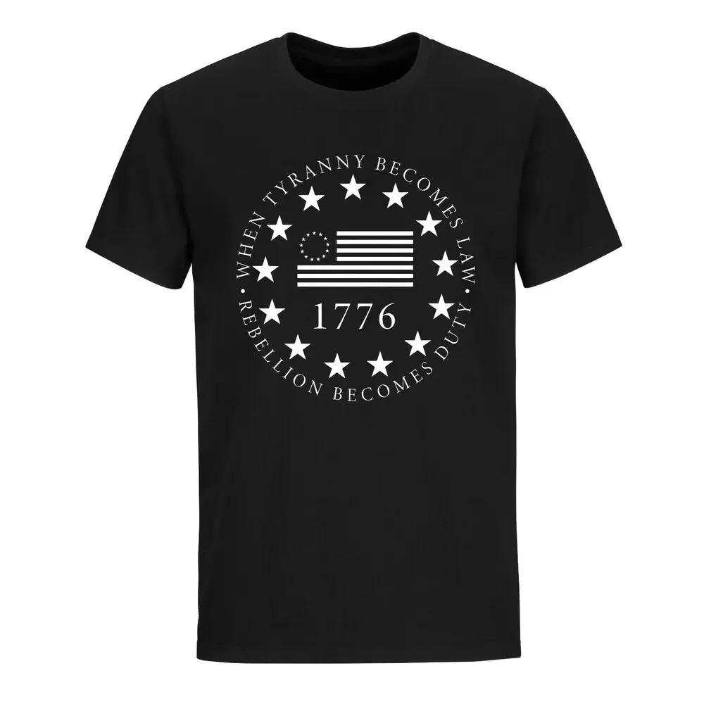 

American Flag We The People 1776 Patriotic TShirt 100 Cotton ONeck Summer Short Sleeve Casual Mens Tshirt Size S3XL 4XL