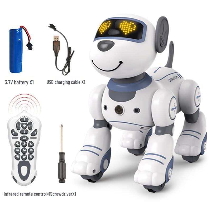 

Багатофункціональний Розумний Собака-Робот: Програмований трюковий вихованець з сенсорною взаємодією та дистанційним керуванням.