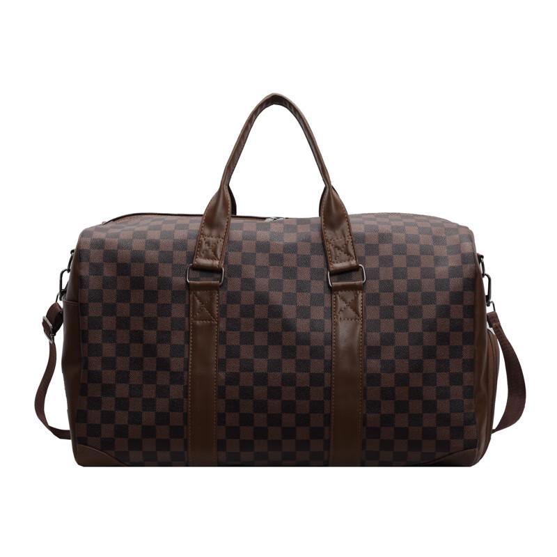 Lishen PU Plaid Travel & Maternity Bag