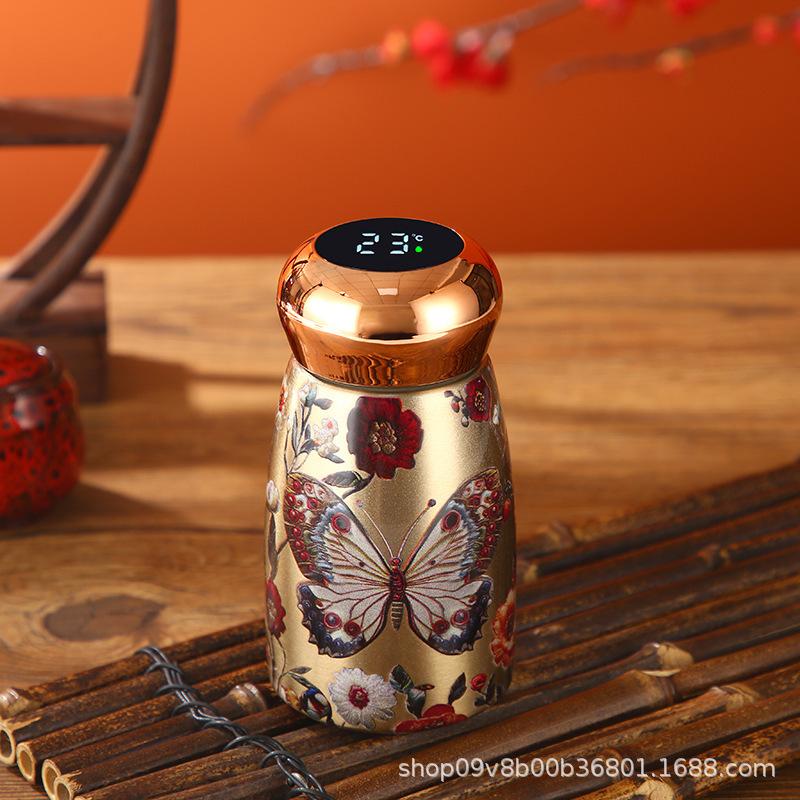 Internet Celebrity Explosion Mini Mushroom Cup Intelligent Temperature Display High Value Water Cup Student Portable Special Small Capacity Guarantee