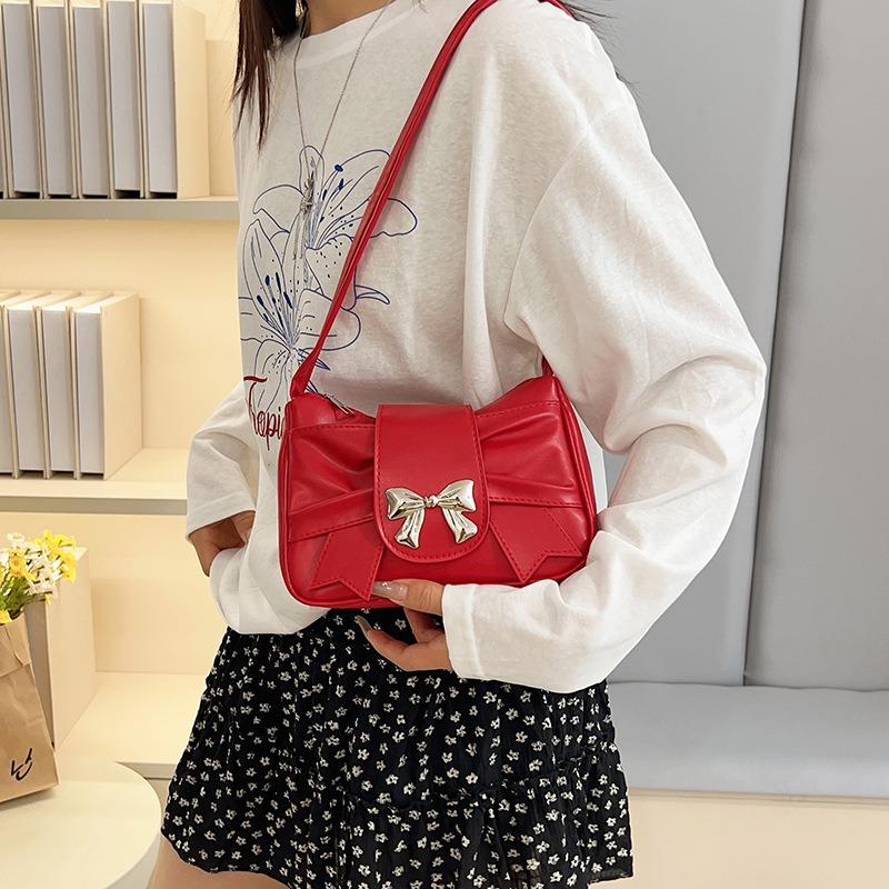 Solid Color Beautiful Niche Armpit Bag New Trendy Fashion Versatile Portable Shoulder Pleated Bag