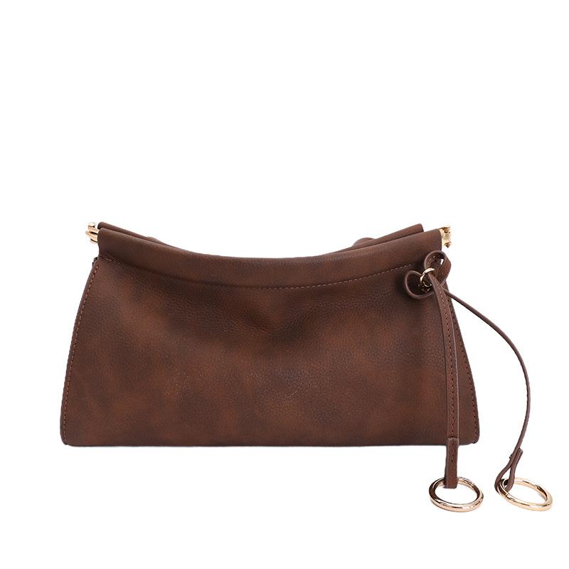 Niche Retro High-end Underarm Bag Women's 2025 New Simple Clip Bag Versatile Single Shoulder Crossbody Pillow Bag