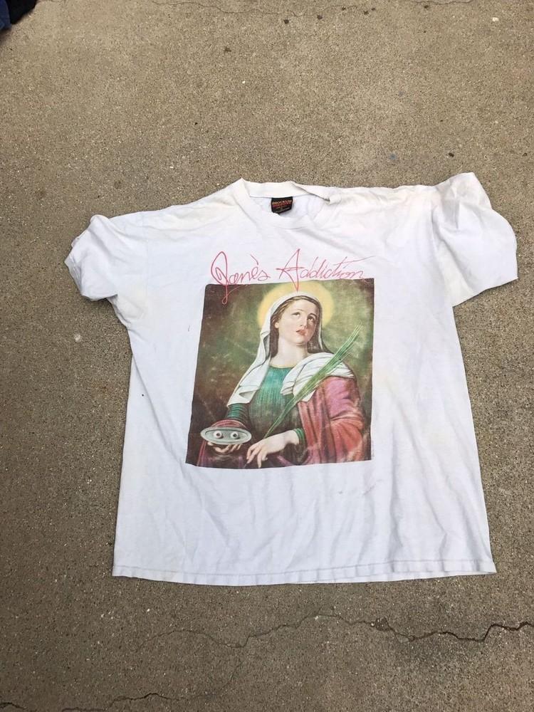 Janes Addiction 1990 retro bílé tričko rocková kapela unisex S-5XL QT1501 Unisex tričko