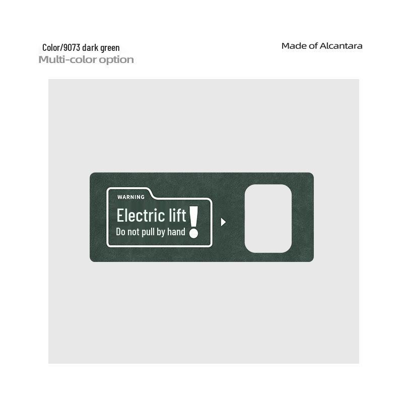 Alcantara Suede Tailgate Reminder Sticker for AITO M9 Interior Decoration
