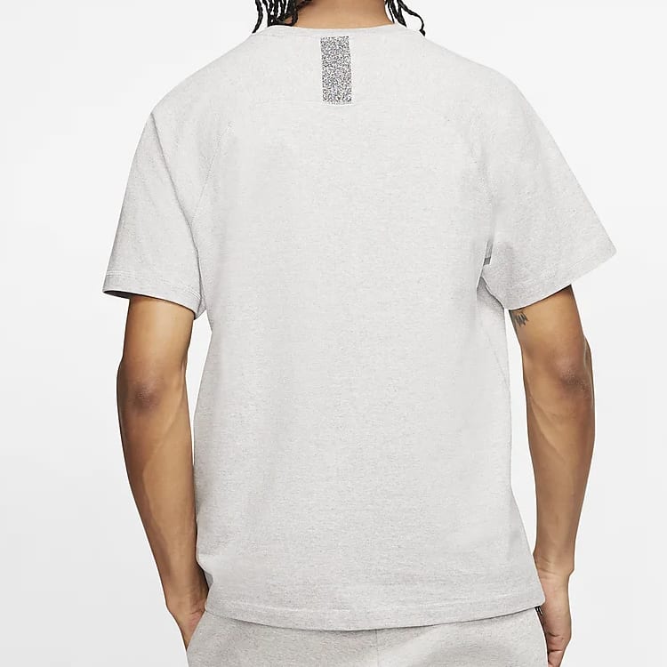 Nike T Shirts Men's Gray Crew Neck Moderate Straight Fit CK2979-902