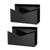 2 Pack Sturdy Lightweight Construction Acrylic Mail Organizer  Office Organization