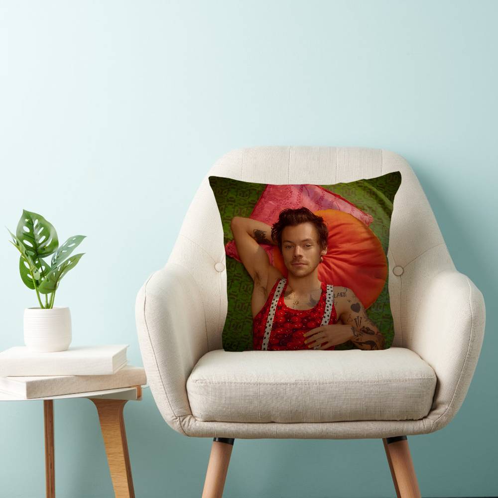 H-Harrys Music S-Styles Office Cushion Pillowcase Car Cushion Cover45X45CM Lumbar Pillowcase Sofa Pillowcover