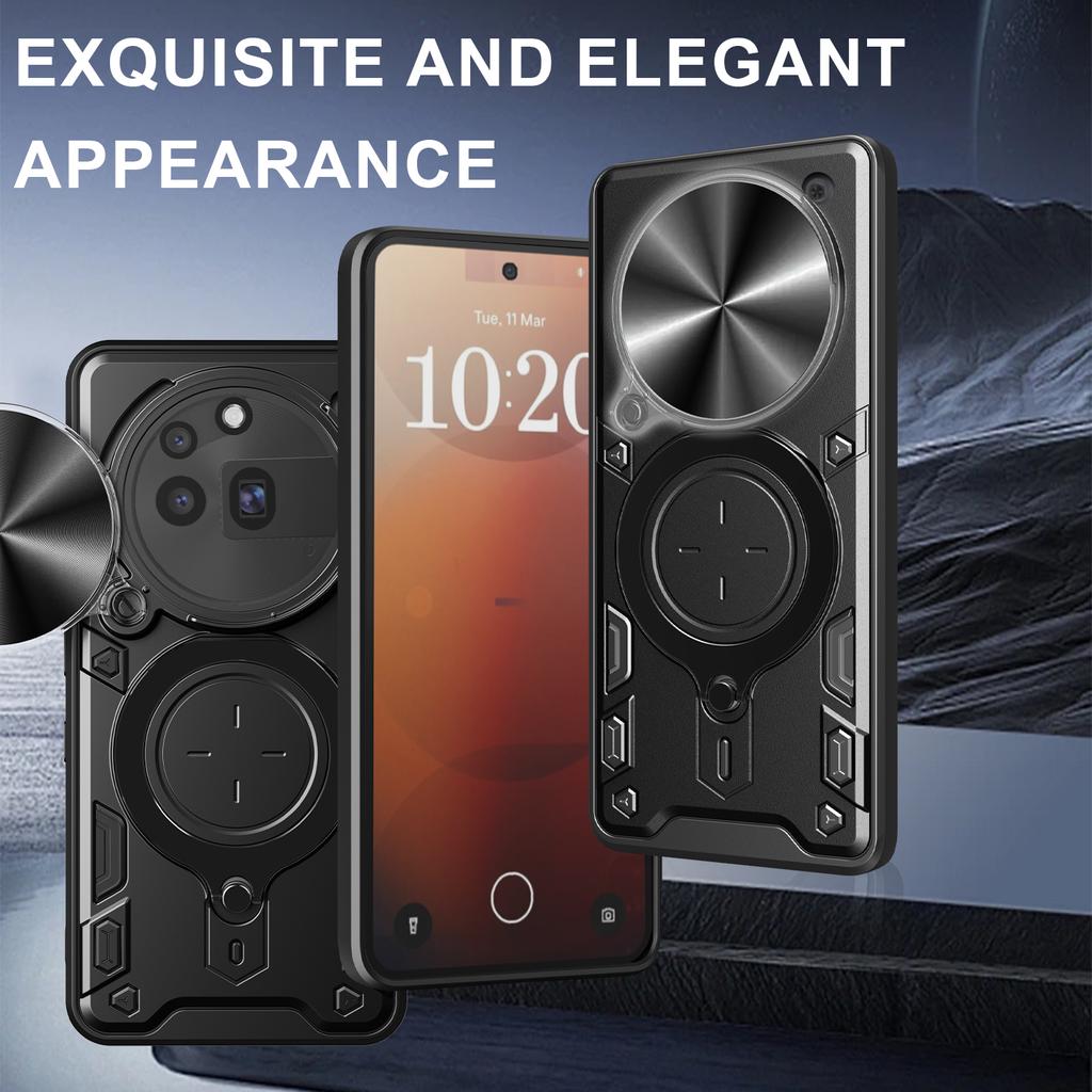 Slide Camera Funda for Nothing Phone 3A Pro Case Ring Stand Protection Back Cover for Nothing Phone 3A Pro Shockproof Phone Capa