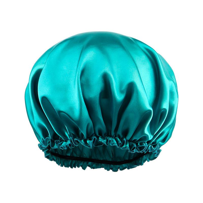 Satin Hair Caps Bonnets Elastic Band Adjust Headwear Curly Hair Cover Hat For Sleeping Women Dye the Hair Cap Styling Accessory