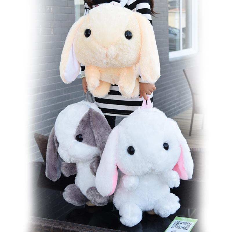 stuffed rabbit backpack