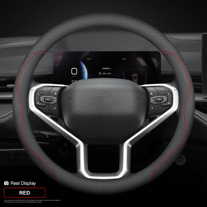 Car Leather Steering Wheel Cover For Citroen C2 C3 C3-XR C4 C5 C6 C4X C5X C4L Xsara Berlingo Picasso Aircross Sega Elysee Jumpy