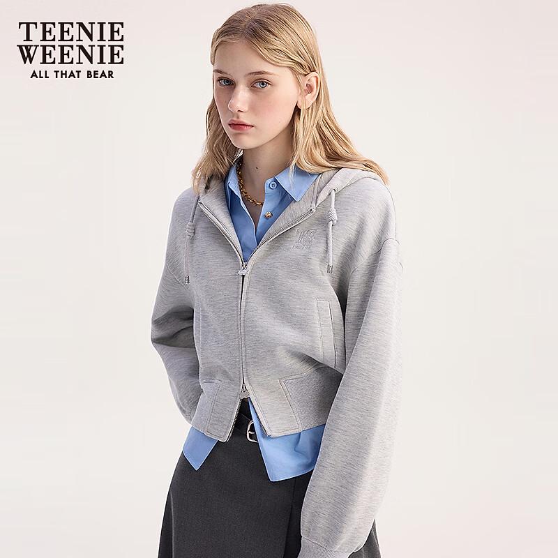 Teenie Weenie Bear Women's 2025 Autumn Short Hooded Sweatshirt