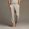 Men's Drawstring Pocket Cuffed Casual Pants Home Sleep Pants