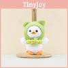 Adorable Plush Duck Keychain With Cute Frog Hat Short Plush Stuffed Animal