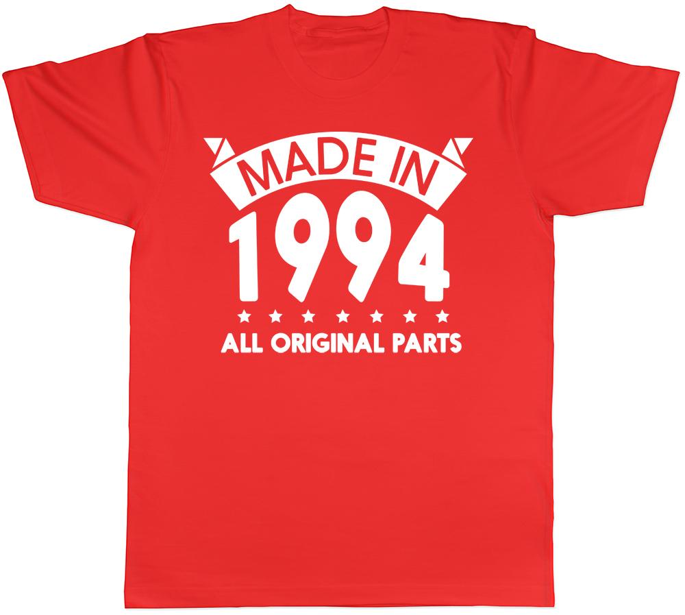 Made in 1994 All Original Parts Birthday Unisexs Short Sleeve TShirt S