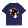 Dragon Ball Goku Oozaru Saiyan Silhouette Print Tshirt Casual Short Sleeve Cotton Anime Streetwear Unisexs Tshirt