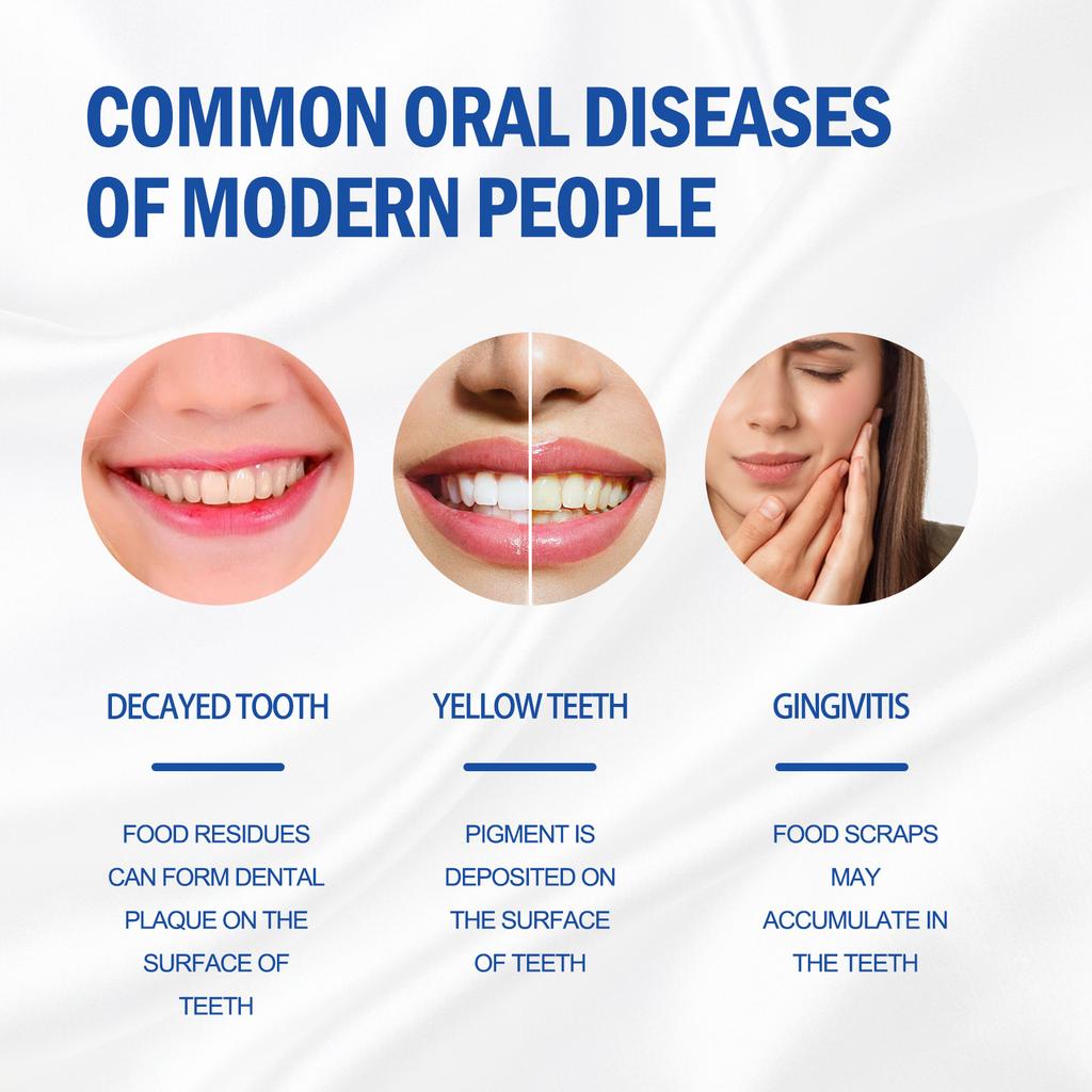 Polvere Sbiancante Denti Rimuovi Macchie Placca Dentifricio Alito Fresco Proteggi Salute Gengive Strumenti Pulizia Profonda Cura Sana dei Denti