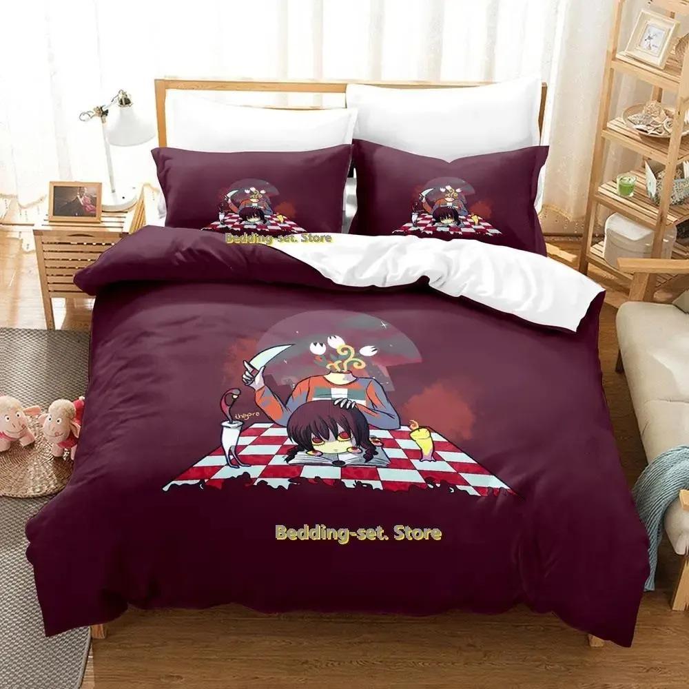 Nová ložní souprava Yume Nikki Jednolůžková Dvojlůžková Plná Queen King Size Ložní souprava pro dospělé Dětská ložnice Sady povlečení Anime parure de lit Postel