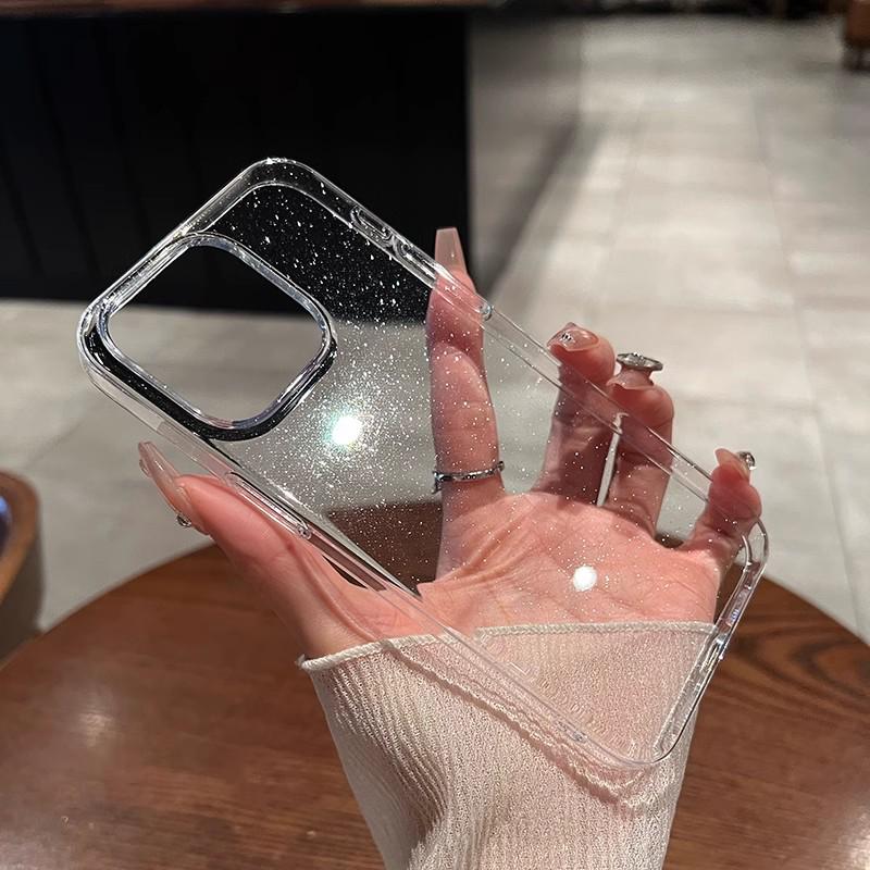 

Glitter iPhone 17 Anti-Drop Case - Full Coverage Transparent PC, Fits iPhone 13, 15, 16 iPhone 14 Pro Max