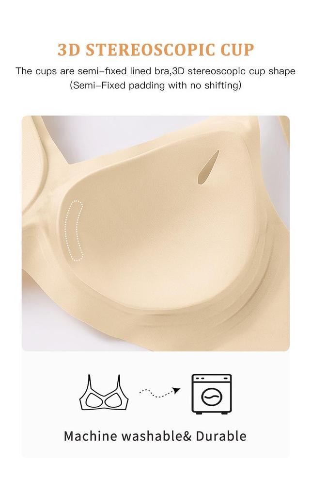 Women's Push-Up Seamless Wireless Tank Top Bra for Small Breasts - Comfortable, Fixed Cups, Anti-Sagging, Plus Size, European & American Style