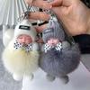 Cute Fluffy Plush Sleepy Doll Keychain For Women Bag Car Key Chain Kawaii Key Ring On Bag Car Trinket Pendant Gift