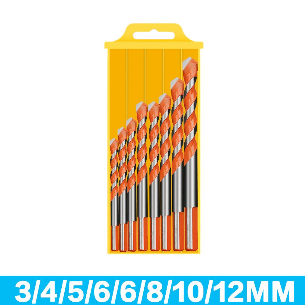 

8 шт. твердосплавный инструмент для сверления отверстий в стене Overlord Diamond 3/4/5/6/6/8/10/12 мм для керамической плитки Square