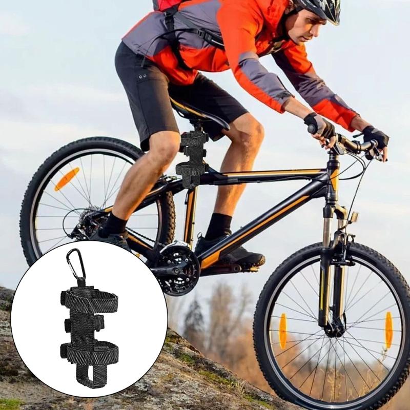 Road Bike Stand Speakers Stand Bicycles Speakers Mount Belt with Carabiner Portable Bike Speakers Belt Bottles Stand