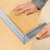 90 Degree Right Angle Steel Ruler Aluminum Handle L-Shaped Ruler Right Angle Turning Ruler  Gadget
