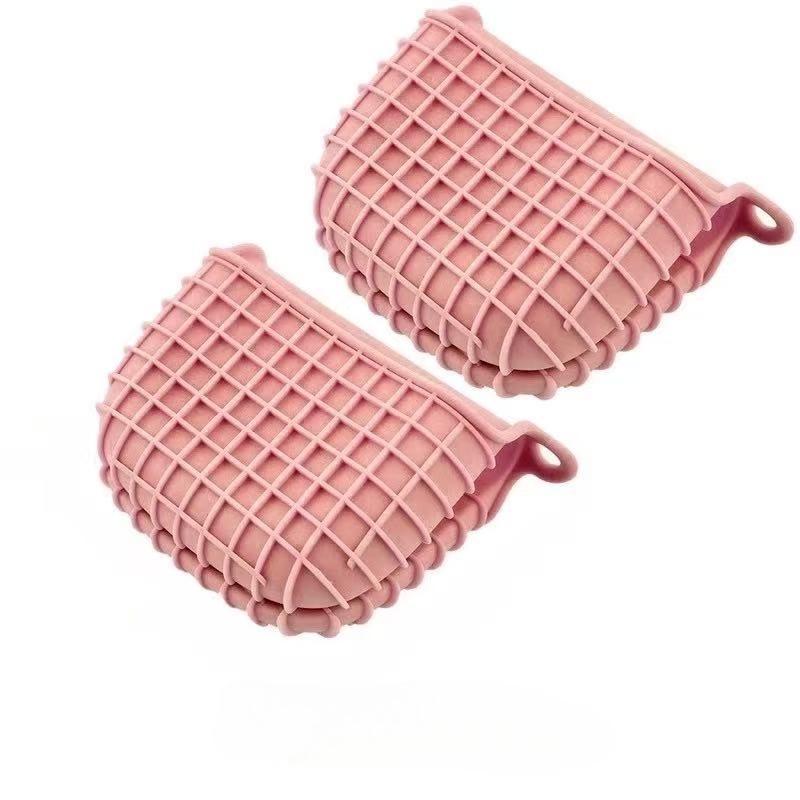 2pcs Non Slip Heat Resistant BBQ Gloves Silicone Oven Mitts for Grilling Baking Cooking Kitchen Accessories Household Product