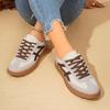 Women Sneakers Fashion Casual Flats Vulcanize Shoes Fashion Round Toe Lace Up Comfortable Flat Shoes for Women