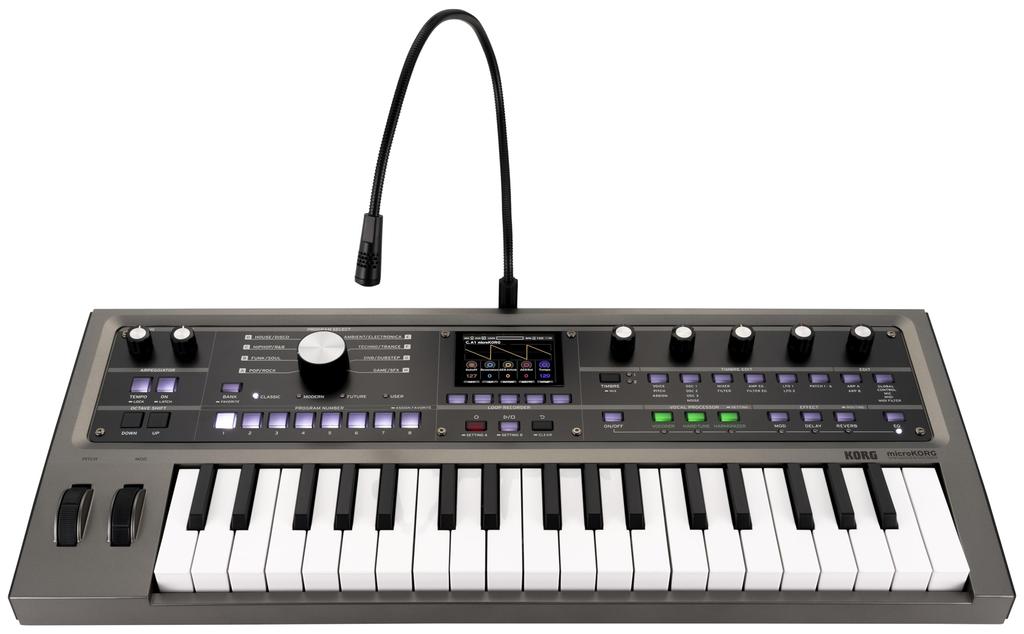 KORG syntezátor microKORG 2 Analogové klávesy Modelování/Vokodér/Kompaktní/Barevný displej/Napájení z baterie/37 MK-2
