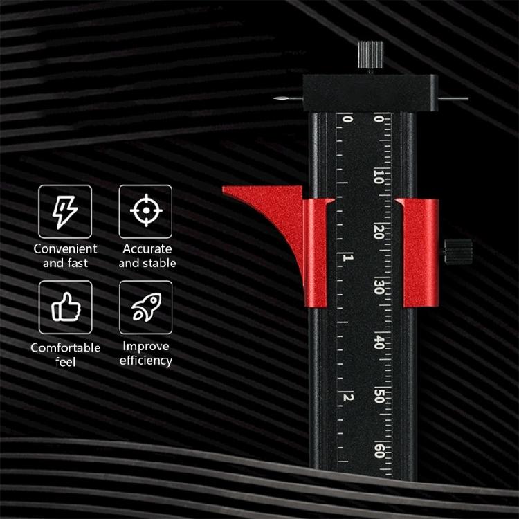 Paralleler Anreißer Professional Line Scriber Isometrischer Linienstecher für Holzbearbeitung Schnitzwerkzeug Tragbar