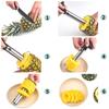 Pineapple Cutter,Peeler,Fruit Cutter,Stainless Steel Fruit Corer Slicer,Separator,Slicer,for Peeling Coring,pear,peach,apple
