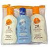 Malibu Travel Pack Sunscreen Lotions SPF8 SPF20 + After Sun Lotion