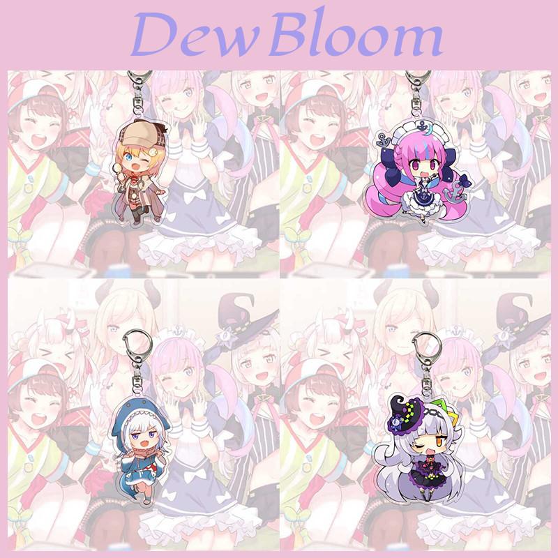 Stunning Hololive Vtuber Keychain Featuring Gawr Gura Mori Usada Fubuki Suisei For Anime Fans