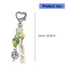 Resin Shamrock Phone Lanyard Keychain Hanging Ornament Charm Green Decorative Strap For Keys Cards or Camera